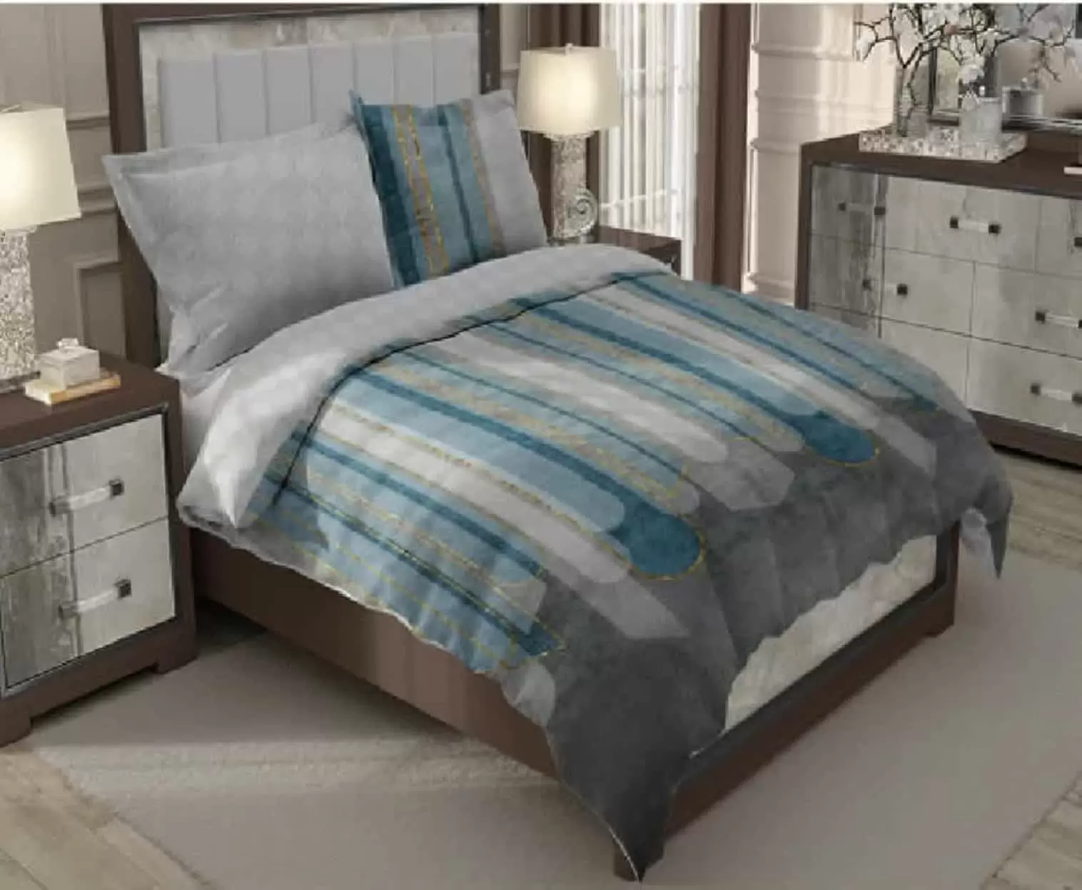 سرویس لحاف 6 تکه 5039 رانفورس دیجیتال دونفره آکسون AXON